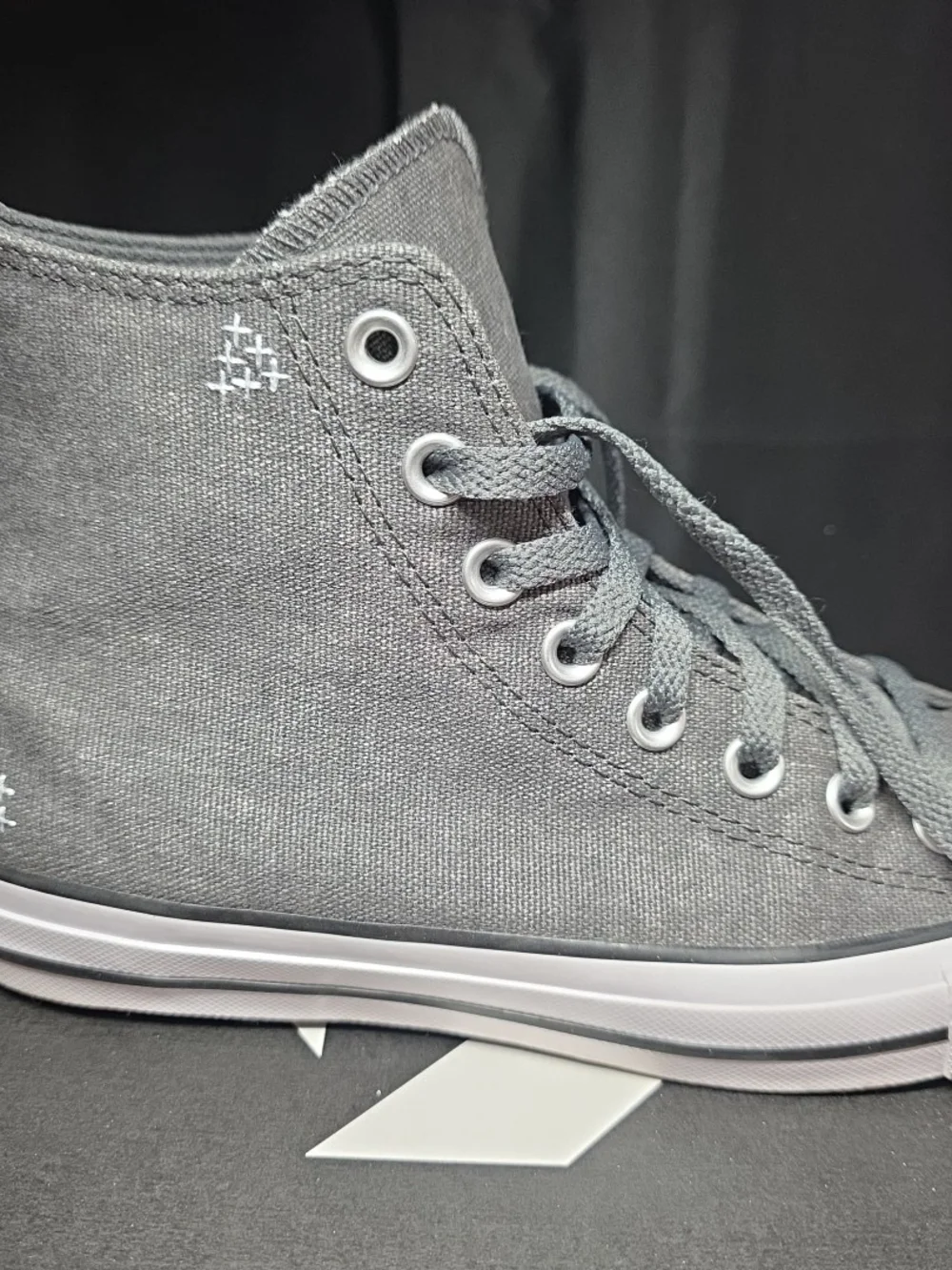 Men's Size 7 - Converse Chuck Taylor All Star High Boro Stitch - Dark Matter